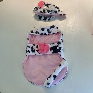 Skull & bones XL dog cow costume.